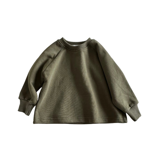 Sweatshirt - Donker olijf
